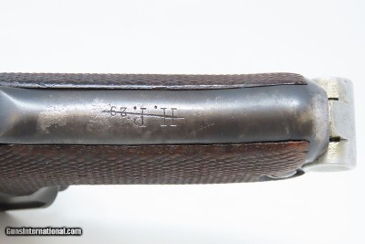 “H.P.” UNIT MARKED WWII-Era DWM P.08 LUGER GERMAN Pistol 9x19mm c1929 C&R WaA66 Proofed WWII Era REWORK with EAGLE PROOFS - Image 13 of 20