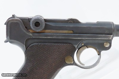 “H.P.” UNIT MARKED WWII-Era DWM P.08 LUGER GERMAN Pistol 9x19mm c1929 C&R WaA66 Proofed WWII Era REWORK with EAGLE PROOFS - Image 19 of 20