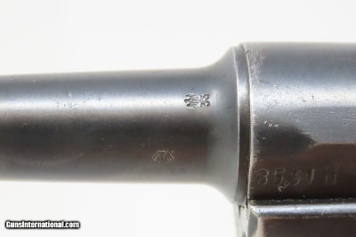 “H.P.” UNIT MARKED WWII-Era DWM P.08 LUGER GERMAN Pistol 9x19mm c1929 C&R WaA66 Proofed WWII Era REWORK with EAGLE PROOFS - Image 12 of 20