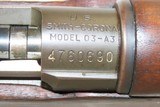 1943 US SMITH-CORONA Model 1903A3 .30-06 Bolt Action C&R MILITARY Rifle Syracuse, New York Manufactured Infantry Rifle Made in 1944! - 9 of 19