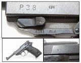 WORLD WAR II Nazi German SPREEWERKE “cyq” Code P.38 Pistol 9x19 Luger C&R
WW2 German “Wehrmacht” 9mm Sidearm! - 1 of 20