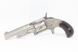 ENGRAVED Antique SMITH & WESSON Number 1 1/2 2nd Issue .32 Caliber Rimfire REVOLVER
Handsome WILD WEST S&W Pocket Gun! - 2 of 17