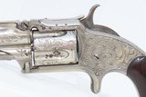 ENGRAVED Antique SMITH & WESSON Number 1 1/2 2nd Issue .32 Caliber Rimfire REVOLVER
Handsome WILD WEST S&W Pocket Gun! - 4 of 17