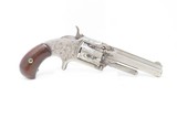 ENGRAVED Antique SMITH & WESSON Number 1 1/2 2nd Issue .32 Caliber Rimfire REVOLVER
Handsome WILD WEST S&W Pocket Gun! - 14 of 17