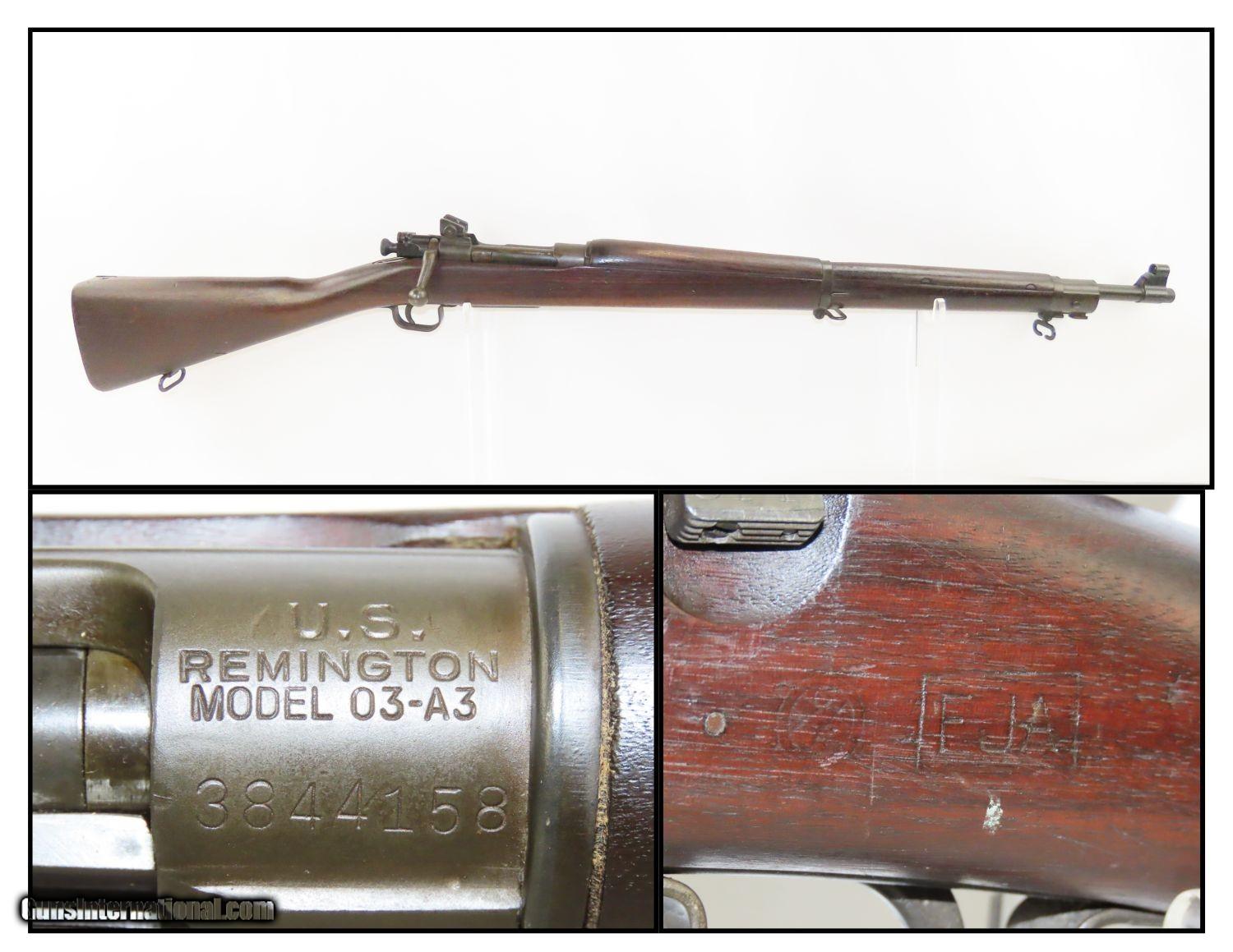 1943 WORLD WAR II US Remington M1903A3 BOLT ACTION .30-06 Springfield ...