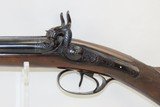1847 SPANISH Carved, Engraved PERCUSSION SxS DOUBLE BARREL Shotgun Wonderfully Ornate with Presentation Inscription - 4 of 19