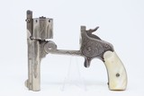 ENGRAVED, Nickel, PEARL Antique S&W .38 Single Action REVOLVER 5-Shot .38 Smith & Wesson Sidearm - 14 of 18