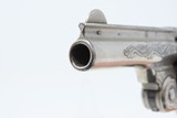 ENGRAVED, Nickel, PEARL Antique S&W .38 Single Action REVOLVER 5-Shot .38 Smith & Wesson Sidearm - 9 of 18