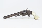 BEAUTIFULLY ENGRAVED, PEARL c1866 S&W No. 2 “OLD ARMY” .32 Rimfire Revolver Customized Post-Civil War 6-Shooter - 2 of 18