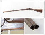 Antique W.W. GREENER Double Barrel SxS 10 Gauge Percussion HAMMER ShotgunMade Circa 1850 in Birmingham, England - 1 of 21