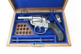 CASED Antique COLT Model 1877 LIGHTNING .38 Caliber Double Action Revolver
Nickel Ejectorless Double Action .38 Colt Made in 1883 - 3 of 25
