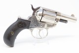CASED Antique COLT Model 1877 LIGHTNING .38 Caliber Double Action Revolver
Nickel Ejectorless Double Action .38 Colt Made in 1883 - 20 of 25