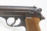WORLD WAR 2 German WALTHER “ac” Code Model PP 9mm Kurz Pistol C&R WWII .380 with HOLSTER & WOODEN GRIPS - 6 of 20