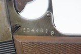 WORLD WAR 2 German WALTHER “ac” Code Model PP 9mm Kurz Pistol C&R WWII .380 with HOLSTER & WOODEN GRIPS - 15 of 20