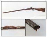 STAG CARVED Stock Antique EURO Percussion DOUBLE BARREL SxS HAMMER Shotgun
Ornate German Silver, Carved, Engraved 14 Gauge - 1 of 18