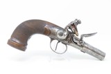 CLASSY 1700s FRENCH Antique .50 Caliber FLINTLOCK Pistol ACCESSORIZED CaseEngraved Breech Loading Pistol with CHECKERED STOCK - 5 of 19