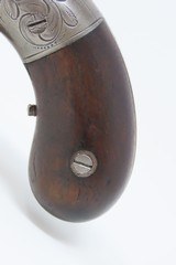 ANTIQUE Allen & Thurber WORCHESTER PERIOD Bar Hammer PEPPERBOX Revolver ENGRAVED First American Double Action Revolving Pistol - 16 of 17