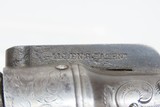 ANTIQUE Allen & Thurber WORCHESTER PERIOD Bar Hammer PEPPERBOX Revolver ENGRAVED First American Double Action Revolving Pistol - 2 of 17