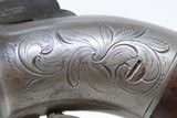 ANTIQUE Allen & Thurber WORCHESTER PERIOD Bar Hammer PEPPERBOX Revolver ENGRAVED First American Double Action Revolving Pistol - 3 of 17