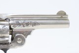 Engraved MOTHER of PEARL Grip SMITH & WESSON .38 SAFETY HAMMERLESS Revolver TURN OF THE CENTURY Top Break Smith & Wesson! - 19 of 19
