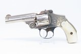 Engraved MOTHER of PEARL Grip SMITH & WESSON .38 SAFETY HAMMERLESS Revolver TURN OF THE CENTURY Top Break Smith & Wesson! - 2 of 19