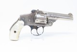 Engraved MOTHER of PEARL Grip SMITH & WESSON .38 SAFETY HAMMERLESS Revolver TURN OF THE CENTURY Top Break Smith & Wesson! - 16 of 19