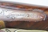 JACKSONVILLE, ILLINOIS “R J RUNKEL” PERCUSSION SxS Shotgun by JOHN COLCHERMid-to-Late 19th Century Belgian Fowler! - 6 of 21