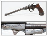 c1913 British WEBLEY & SCOTT Single Shot .22 LR Long Rifle TARGET Pistol C&R W&S LTD .22 Pistol “MADE IN ENGLAND” - 1 of 21