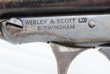 c1913 British WEBLEY & SCOTT Single Shot .22 LR Long Rifle TARGET Pistol C&R W&S LTD .22 Pistol “MADE IN ENGLAND” - 7 of 21