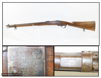 RARE #1 WESTLEY RICHARDS Deeley & Edge 1881 MILITARY Carbine WHITWORTH .450 .450 1 1/2 Case Single Shot Falling Block Cavalry Carbine!