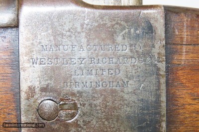 RARE #1 WESTLEY RICHARDS Deeley & Edge 1881 MILITARY Carbine WHITWORTH .450 .450 1 1/2 Case Single Shot Falling Block Cavalry Carbine! - Image 18 of 22