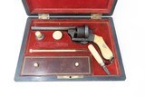 12-Shot Revolver CASED, ENGRAVED Antique ARENDT Pinfire 7.65mm LYON, FRANCE Fully Outfitted with IVORY GRIP & Accoutrements - 3 of 25