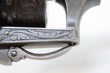 12-Shot Revolver CASED, ENGRAVED Antique ARENDT Pinfire 7.65mm LYON, FRANCE Fully Outfitted with IVORY GRIP & Accoutrements - 14 of 25