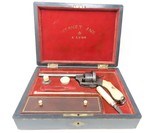 12-Shot Revolver CASED, ENGRAVED Antique ARENDT Pinfire 7.65mm LYON, FRANCE Fully Outfitted with IVORY GRIP & Accoutrements - 2 of 25