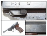 World War II NAZI German MAUSER “byf/44” Code 9x19mm Luger P.38 Pistol C&R
Third Reich Replacement of the Luger P.08 - 1 of 21