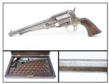 CASED Antique REMINGTON “Improved” NEW MODEL .38 Rimfire NAVY Revolver Fantastic, Early Single Action Cowboy Revolver! - 1 of 22
