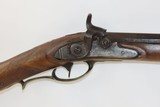 Antique MID-19th CENTURY Full-Stock .54 Cal. Percussion American LONG RIFLE Kentucky Style HUNTING/HOMESTEAD Long Rifle! - 4 of 18