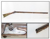 Antique MID-19th CENTURY Full-Stock .54 Cal. Percussion American LONG RIFLE Kentucky Style HUNTING/HOMESTEAD Long Rifle! - 1 of 18