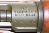 WORLD WAR II US Remington M1903A3 BOLT ACTION .30-06 Springfield Rifle C&R Made in 1942 with FLAMING BOMB Marked Barrel - 8 of 19