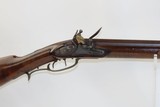 S. ELLIOTT Antique FLINTLOCK American Full Stock .48 Caliber LONG RIFLE
NEW ENGLAND Rifle with Large Brass Patch Box - 3 of 20