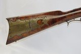 S. ELLIOTT Antique FLINTLOCK American Full Stock .48 Caliber LONG RIFLE
NEW ENGLAND Rifle with Large Brass Patch Box - 2 of 20