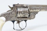 Antique SMITH & WESSON .38 S&W Double Action TOP BREAK Revolver With FULL COVERAGE Floral Engraving & PEARL GRIPS! - 18 of 19