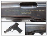 WORLD WAR I Rare FIRST VARIANT WALTHER Model 4 7.65mm Semi-Auto Pistol C&RTRENCH WARFARE Pistol Made Circa 1915 - 1 of 19