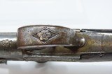CASED PAIR of SILVER, MASKED Pommel Flintlock Pistols PERRY of LONDON 1700s Late-18th Century Grotesque Mask Pommel Flints! - 15 of 24
