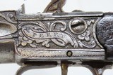CASED PAIR of SILVER, MASKED Pommel Flintlock Pistols PERRY of LONDON 1700s Late-18th Century Grotesque Mask Pommel Flints! - 9 of 24