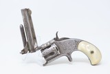 CASED & ENGRAVED Antique SMITH & WESSON Model 1-1/2 .32 Caliber REVOLVER
WILD WEST S&W Spur Trigger with PEARL GRIPS - 16 of 20