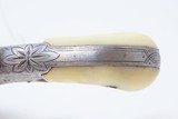 CASED & ENGRAVED Antique SMITH & WESSON Model 1-1/2 .32 Caliber REVOLVER
WILD WEST S&W Spur Trigger with PEARL GRIPS - 9 of 20