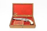CASED & ENGRAVED Antique SMITH & WESSON Model 1-1/2 .32 Caliber REVOLVER
WILD WEST S&W Spur Trigger with PEARL GRIPS - 2 of 20