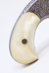 CASED & ENGRAVED Antique SMITH & WESSON Model 1-1/2 .32 Caliber REVOLVER
WILD WEST S&W Spur Trigger with PEARL GRIPS - 18 of 20