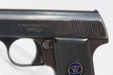 1920s German WALTHER Model 8 FIRST VARIANT 6.35x16mm Pistol C&R Weimar-Era Concealable Pistol! - 4 of 19